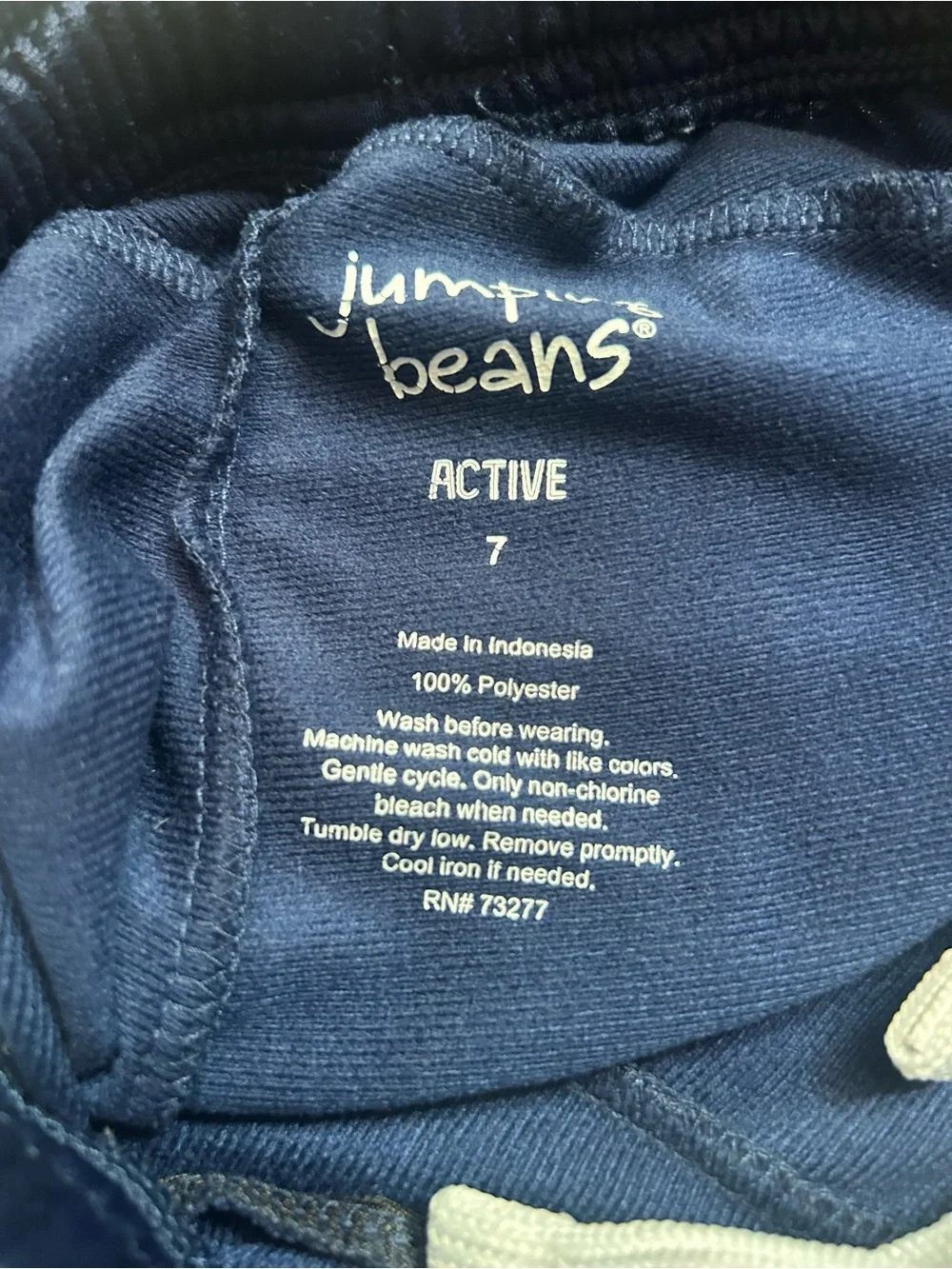 jumping beans Navy Athletic Pants with White Side Stripes